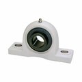 Iptci Pillow Block Ball Bearing Unit, 35 mm Bore, Thermoplastic Hsg, Black Oxide Insert, Set Screw Locking BUCTP207-35MM